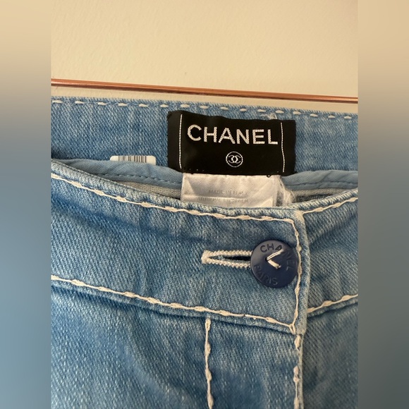 Authentic Chanel Women's Blue Jeans - Size 36 - Picture 10 of 10